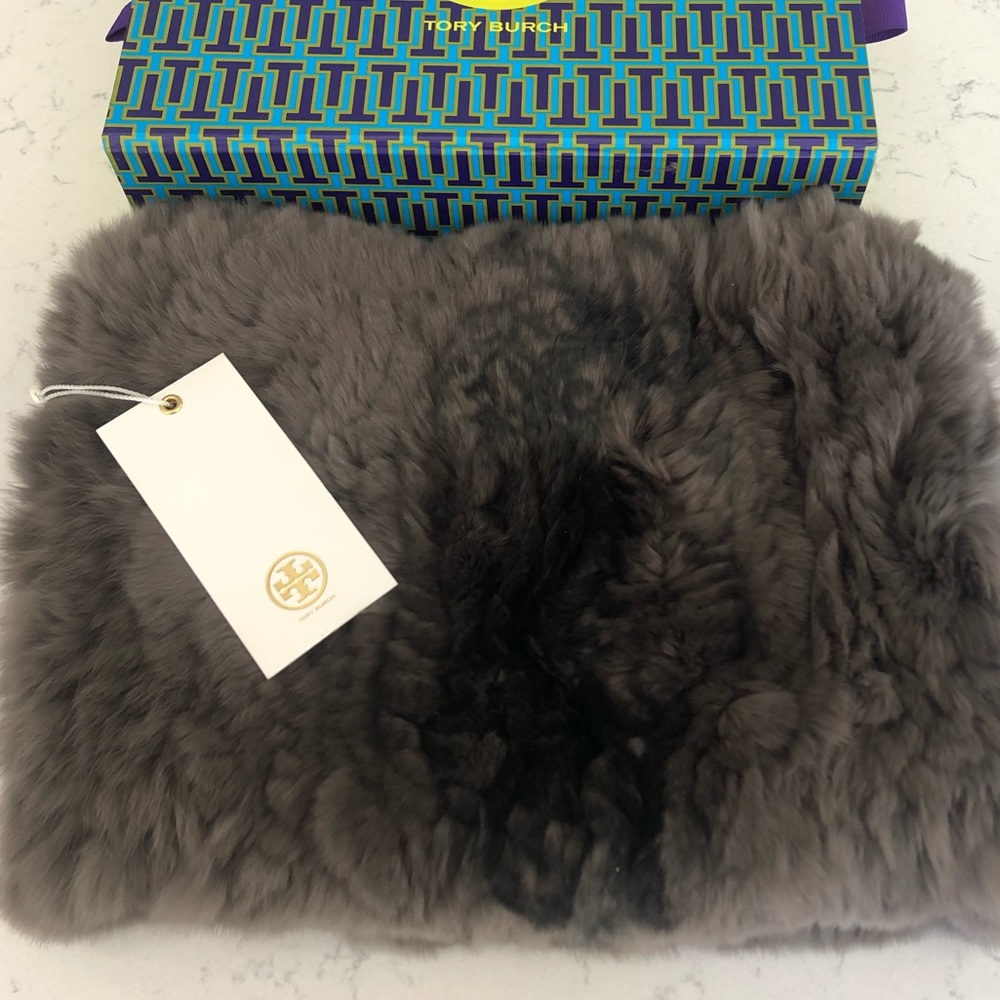 Tory Burch fur neck warmer
